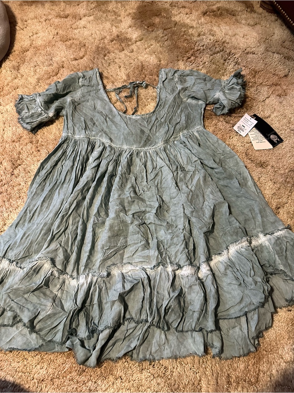 The buckle sea gypsies too the sea green babydoll dress